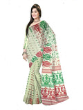 Pradip Fabrics Self Design Tant Cotton Silk Saree