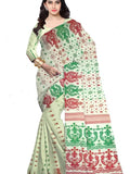 Pradip Fabrics Self Design Tant Cotton Silk Saree