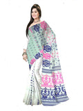 Pradip Fabrics Self Design Tant Cotton Silk Saree