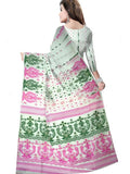 Pradip Fabrics Self Design Tant Cotton Silk Saree