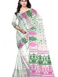 Pradip Fabrics Self Design Tant Cotton Silk Saree