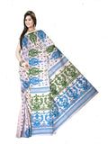 Pradip Fabrics Self Design Tant Cotton Silk Saree