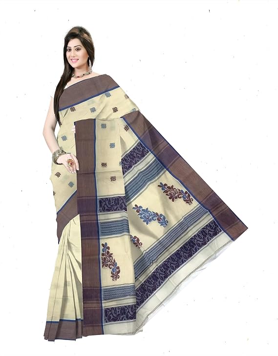 Pradip Fabrics Woven Tant Pure Cotton Saree