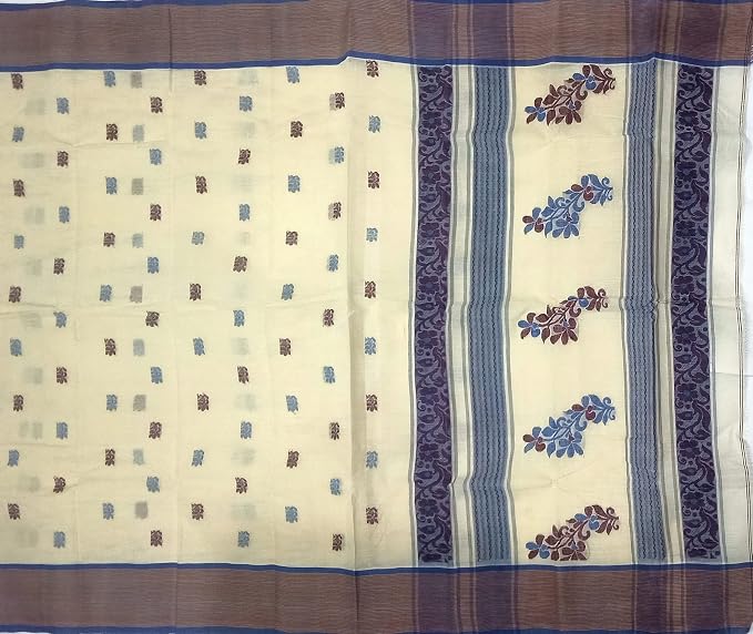 Pradip Fabrics Woven Tant Pure Cotton Saree