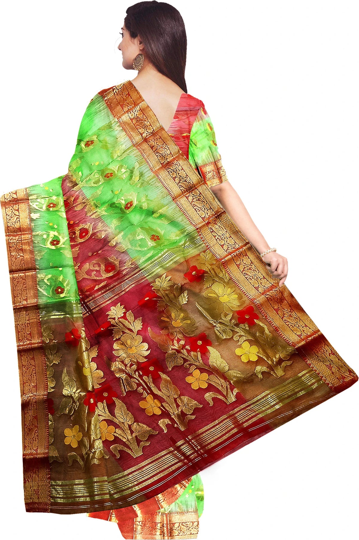 Pradip Fabrics Premium Tant Silk Saree for Women