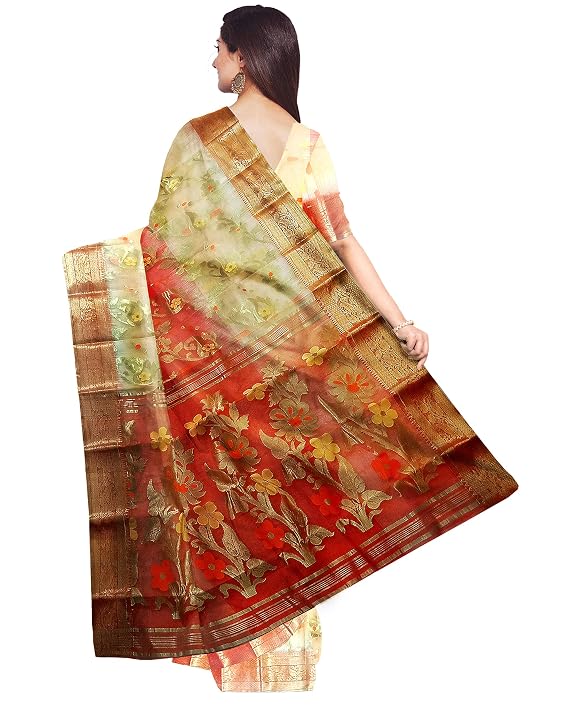 Pradip Fabrics Premium Tant Silk Saree for Women