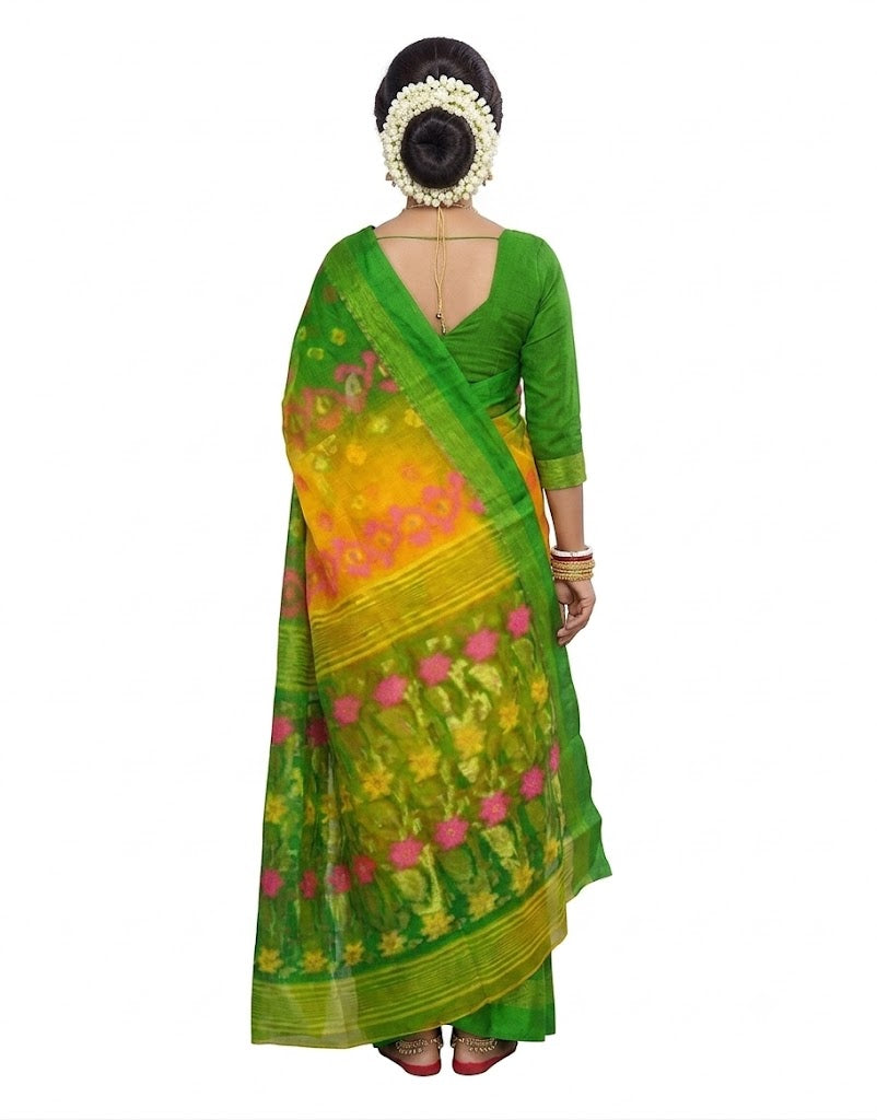 Pradip Fabrics presents you Handloom all over Tant Silk sarees 