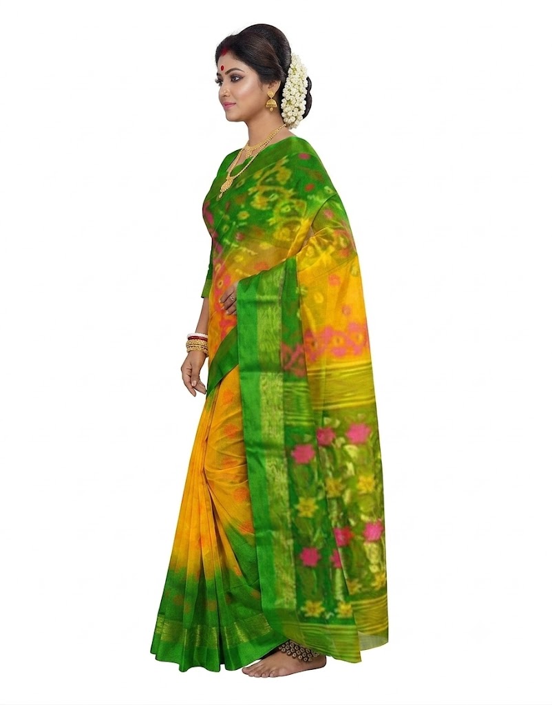 Pradip Fabrics presents you Handloom all over Tant Silk sarees 
