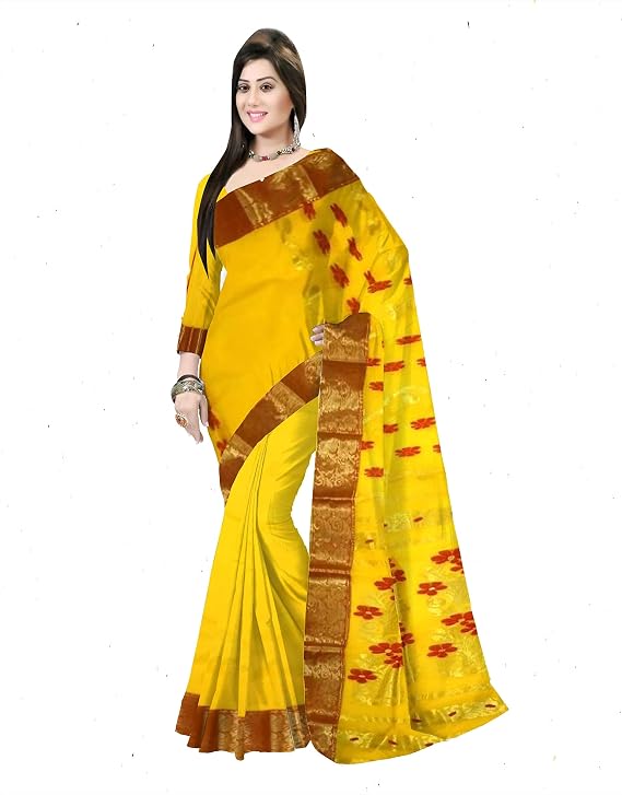 Pradip Fabrics Woven Tant Pure Cotton Saree