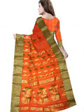Pradip Fabrics Woven Tant Pure Cotton Saree