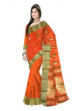 Pradip Fabrics Self Design Tant Pure Cotton Saree