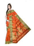 Pradip Fabrics Self Design Tant Pure Cotton Saree