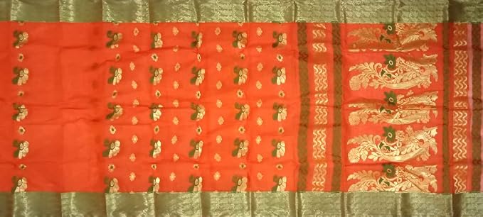 Pradip Fabrics Self Design Tant Pure Cotton Saree