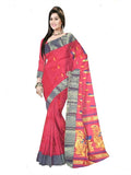 Pradip Fabrics Self Design Tant Pure Cotton Saree