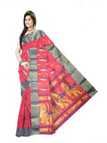 Pradip Fabrics Self Design Tant Pure Cotton Saree