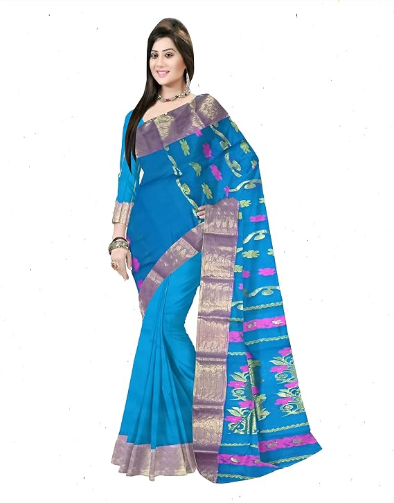 Pradip Fabrics Woven Tant Pure Cotton Saree