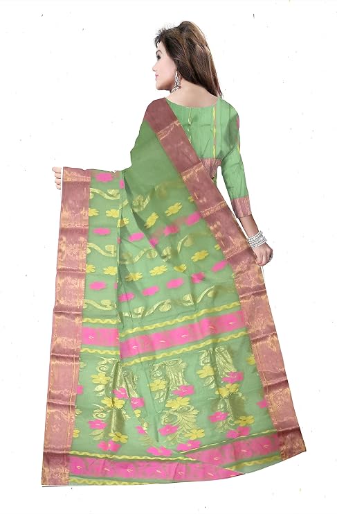 Pradip Fabrics Woven Tant Pure Cotton Saree