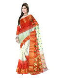 Pradip Fabrics Woven Tant Silk Blend Saree 