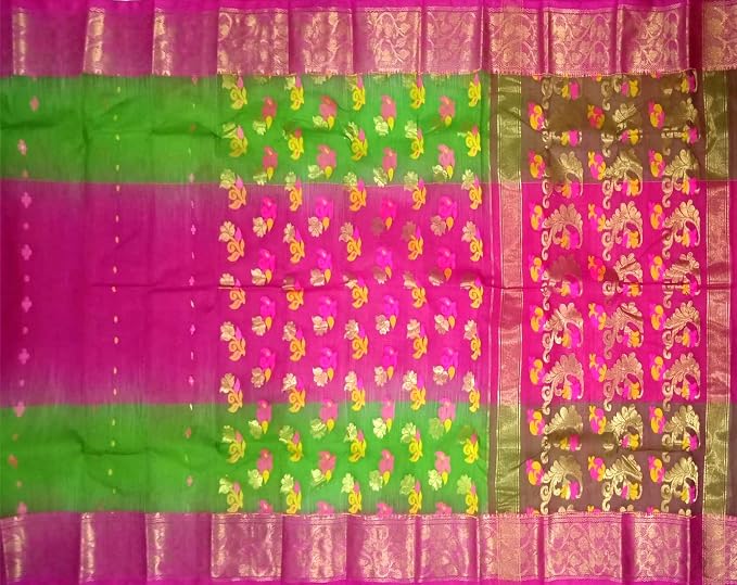 Pradip Fabrics Woven Tant Silk Blend Saree 