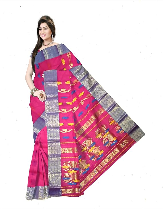 Pradip Fabrics Woven Tant Pure Cotton Saree