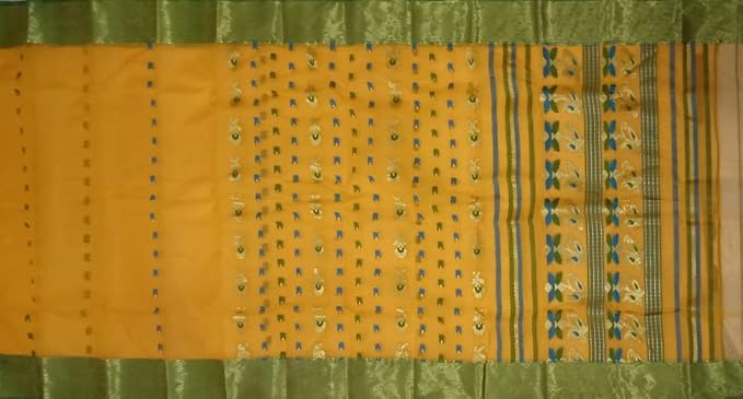Pradip Fabrics Woven Tant Pure Cotton Saree 