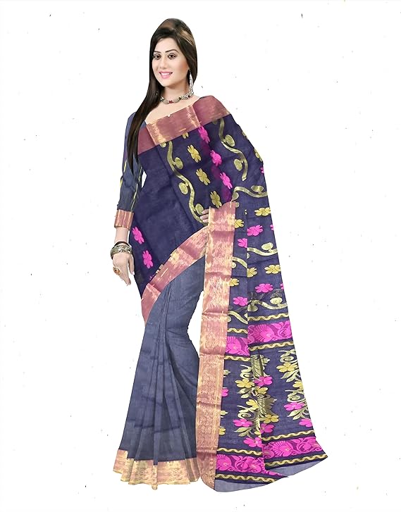 Pradip Fabrics Woven Tant Pure Cotton Saree