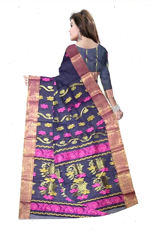 Pradip Fabrics Woven Tant Pure Cotton Saree