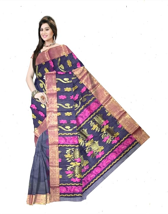Pradip Fabrics Woven Tant Pure Cotton Saree