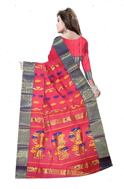 Pradip Fabrics Woven Tant Pure Cotton Saree