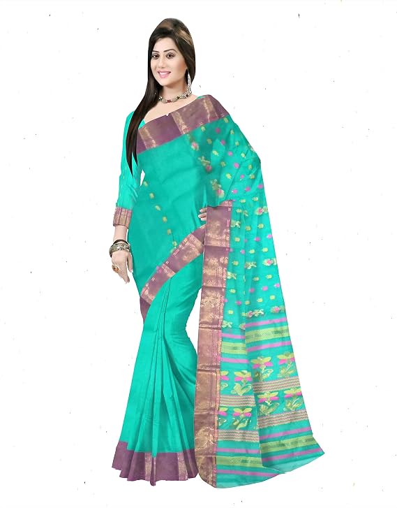 Pradip Fabrics Woven Tant Pure Cotton Saree 