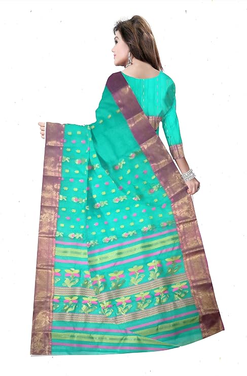 Pradip Fabrics Woven Tant Pure Cotton Saree 