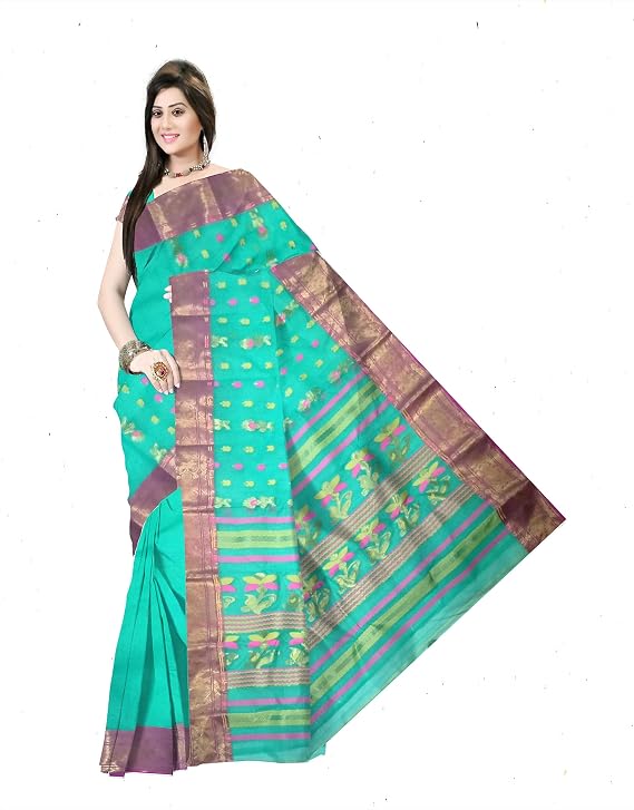 Pradip Fabrics Woven Tant Pure Cotton Saree 
