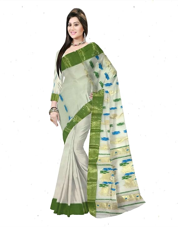 Pradip Fabrics Woven Tant Pure Cotton Saree