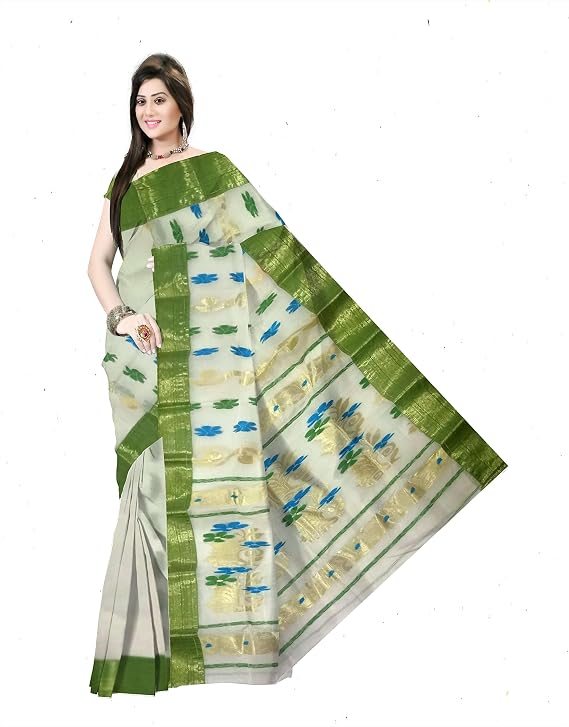 Pradip Fabrics Woven Tant Pure Cotton Saree