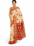 Pradip Fabrics Woven Tant Silk Blend Saree