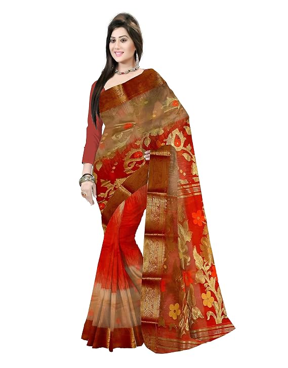 Pradip Fabrics Ethnic Women's Tant Silk Banarasi Saree