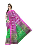Pradip Fabrics Self Design Jamdani Silk Blend Saree 