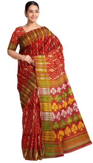 Pradip Fabrics Woven Tant Cotton Blend Saree