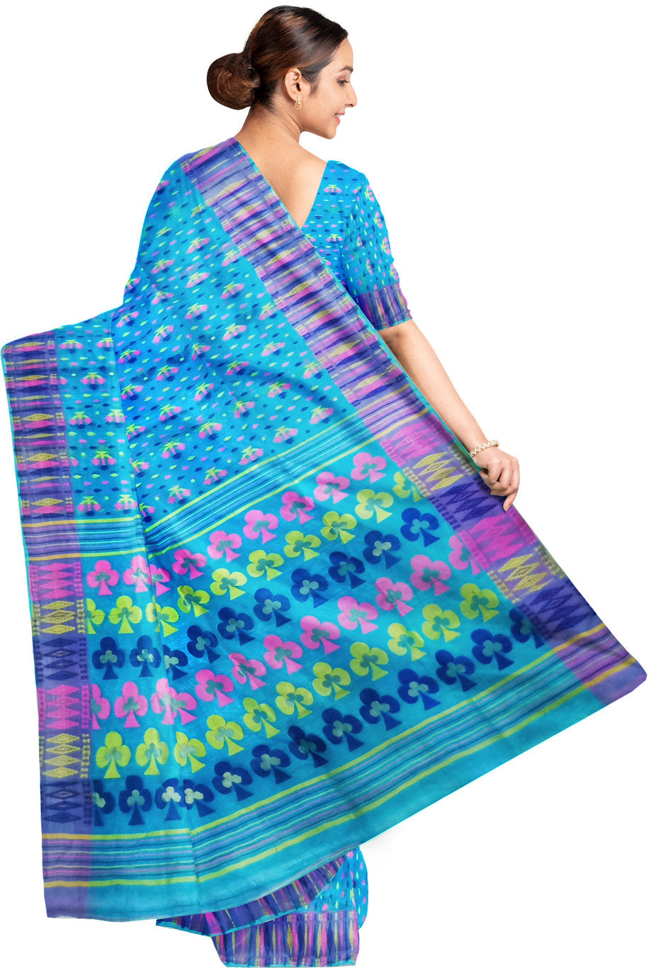 Pradip Fabrics Woven Tant Cotton Blend Saree