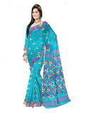 Pradip Fabrics Woven Jamdani Cotton Blend Saree