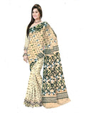 Pradip Fabrics Woven Jamdani Cotton Blend Saree