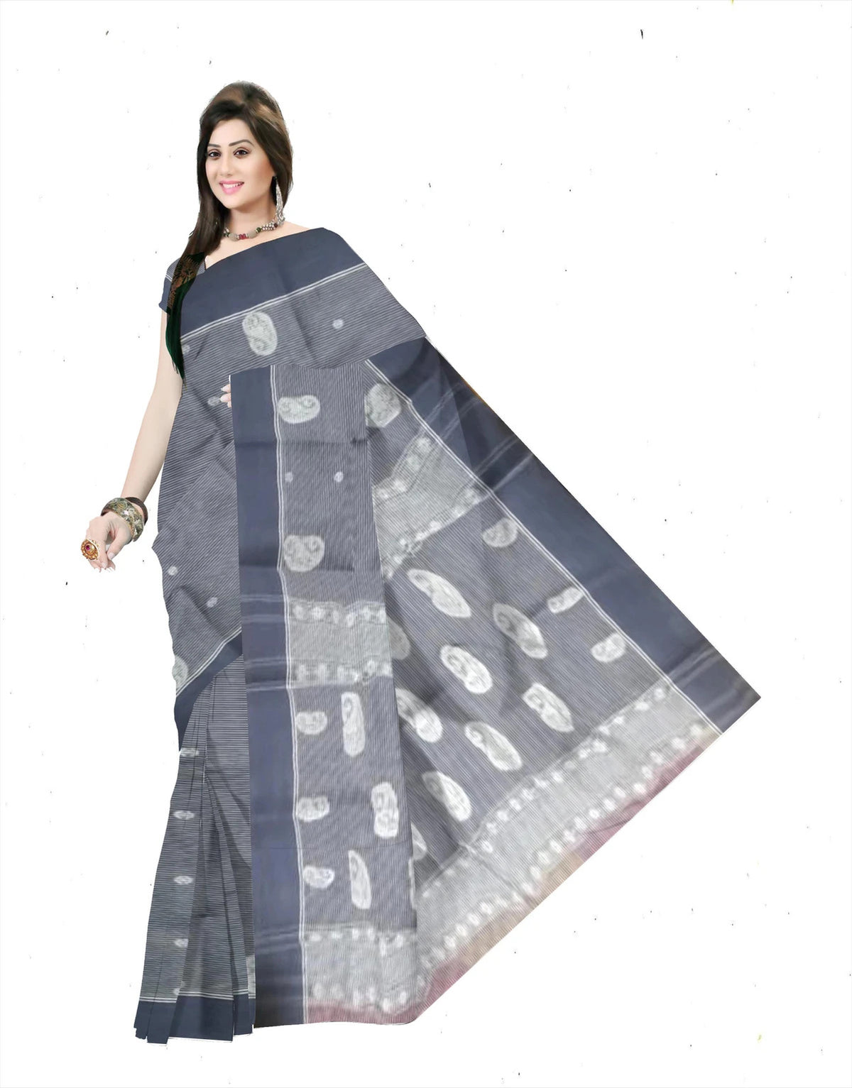 Pradip Fabrics Woven Daily Wear Pure Cotton Saree