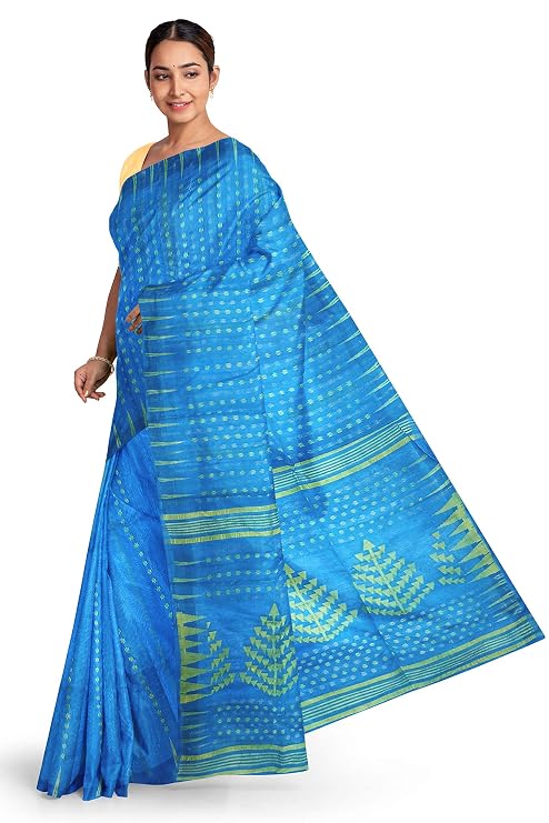 Pradip Fabrics Ethnic Women's Tant Jamdani Saree