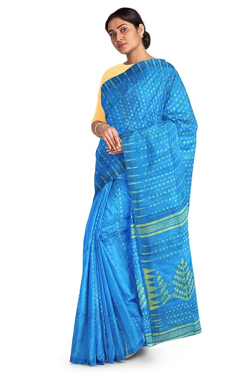 Pradip Fabrics Ethnic Women's Tant Jamdani Saree