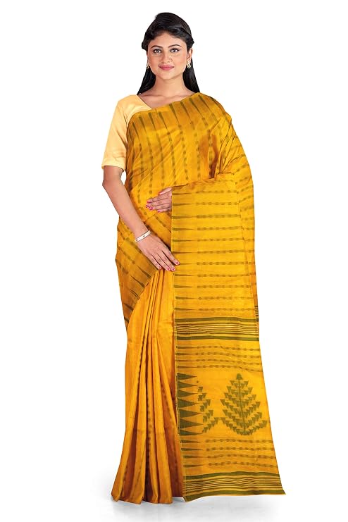 Pradip Fabrics Ethnic Women's Tant Jamdani Saree