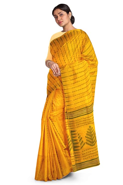 Pradip Fabrics Ethnic Women's Tant Jamdani Saree