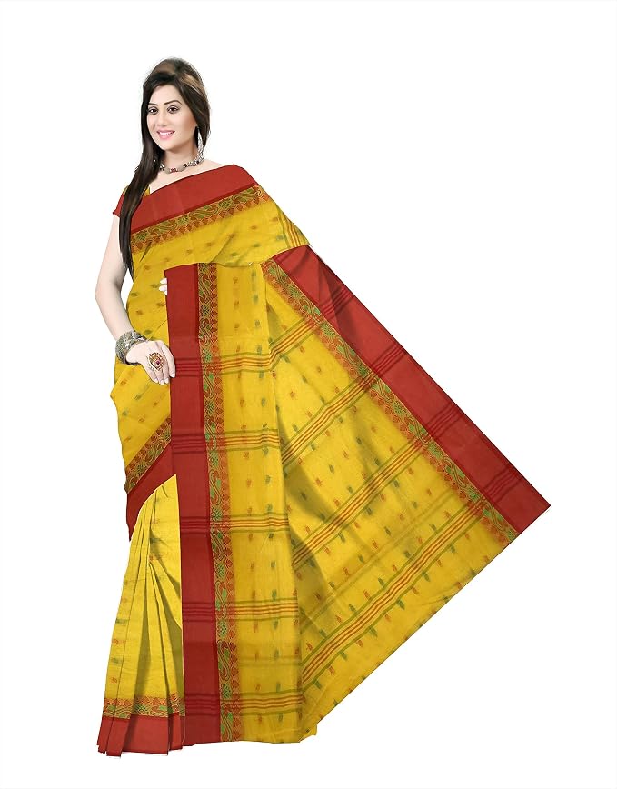 Pradip Fabrics Woven Handloom Pure Cotton Saree