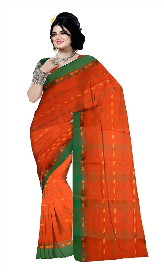 Pradip Fabrics Woven Handloom Pure Cotton Saree