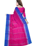 Ethnic Women's color border Tant Cotton Saree