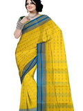Ethnic Women's color border Tant Cotton Saree